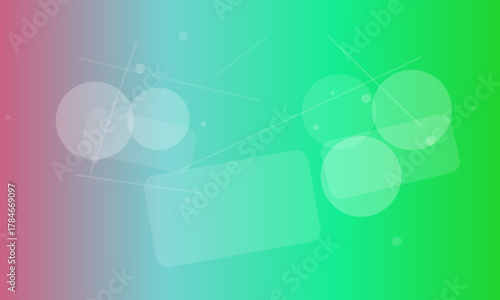 Abstract geometric background with soft gradient and translucent shapes