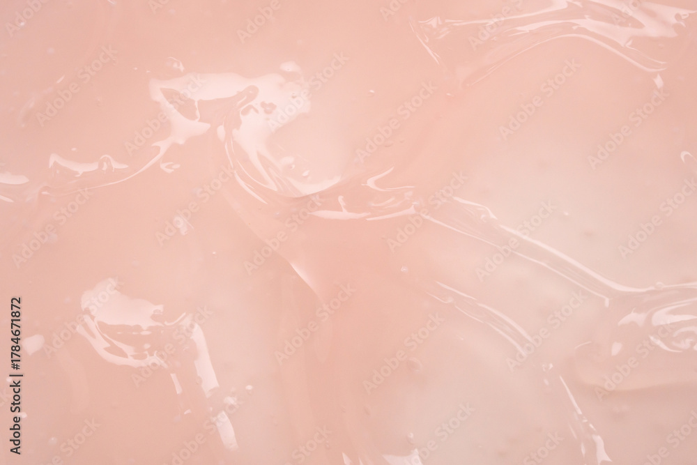 Fototapeta premium Pink lotion beauty skincare cream texture cosmetic product background