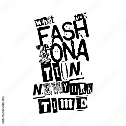 What the Fashionation New York Time Typography Collage