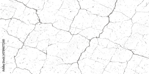 Old grunge concrete wall texture with dry cracks and rough surface pattern