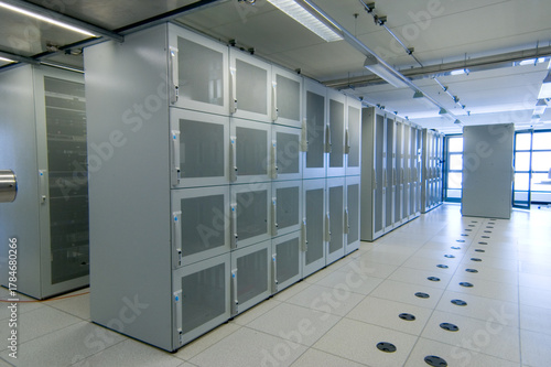Hosting environment with rack mount cabinets