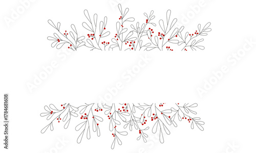 refined floral frame, charming country style plant pattern, sophisticated nature inspired flower and berry motif, graceful botanical border featuring rustic floral and berry details