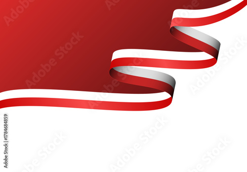 Poland Flag Background Template. Polish National Symbol Border.