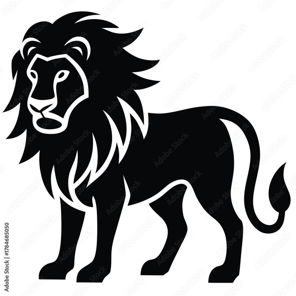 Obraz premium lion-vector-icon.eps