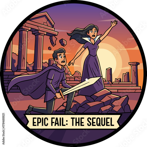 Two friends performing a synchronized dance with smiles and unified movements in a vibrant illustration style