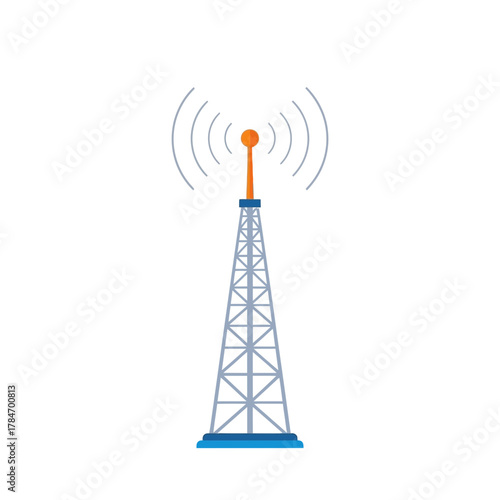 Wireless Communication Tower Signal Icon