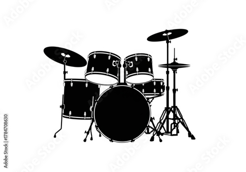 Black drum kit