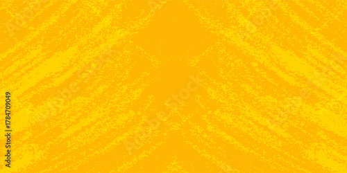 Bright yellow textured abstract background with soft grain pattern and diagonal brush design. Ideal for creative design projects, posters, or digital a