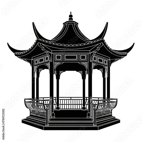 vector illustration of a temple