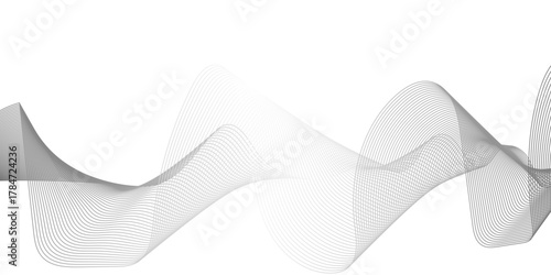 Abstract futuristic pattern line flowing blend design. Colorful motion gradient transparent mesh curve and twisted shape. Abstract stripe technology banner design. 