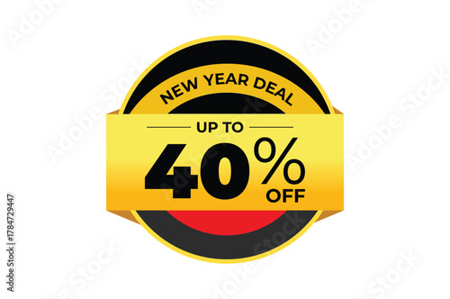 Grab this limited-time New Year deal with up to 40% off - perfect for your promotional designs now!