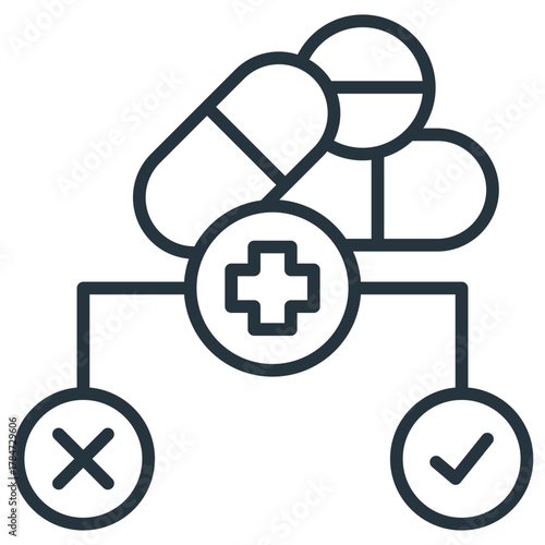 Placebo Effect Outline Icon