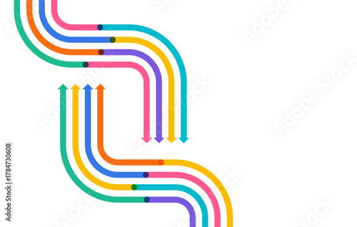 Abstract arrow direction. Business investment to success. financial data graph strategy. Technology background. High speed.