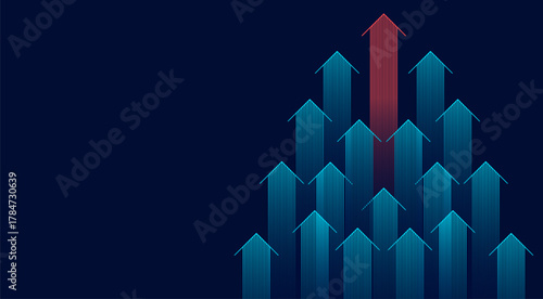 Abstract arrow direction. Technology background. High speed. Hi-tech