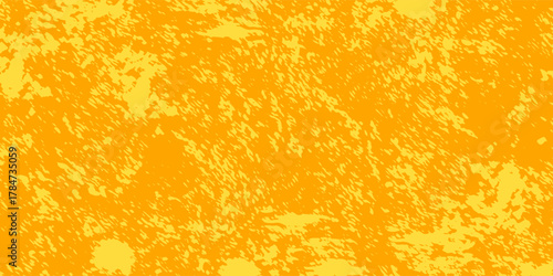 Grunge lemon, burnt yellow, gold, orange gradient, rough painted brush stroke texture, cheerful and attractive abstract background design elements. eps 10