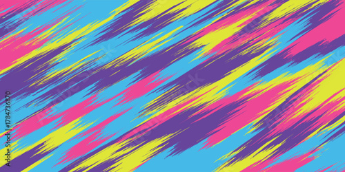 Modern jersey design with colorful abstract lines sublimation, sports background, cheering, running, cycling, basketball, netball, event, team, vector illustration. eps 10