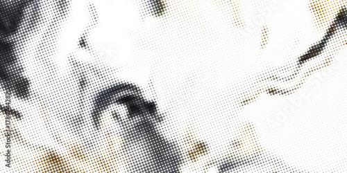 grunge Halftone white and black dots pattern and black gradient grunge texture background. Dotted line comic sport style vector illustration