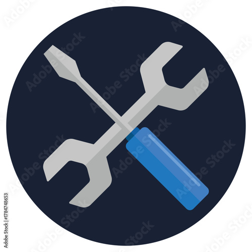 Maintenance icon isolated on white background.