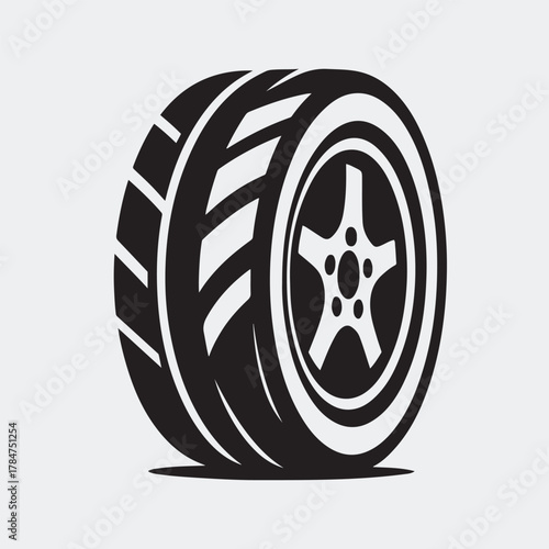 Car Tire Wheel Rim Vector EPS 10 Five Spoke Side Profile
Black White Wheel Tire Vector EPS 10 Automotive Icon Design
Stylized Car Tire Rim Vector EPS 10 Tread Pattern Premium
Modern Car Wheel Tire 
