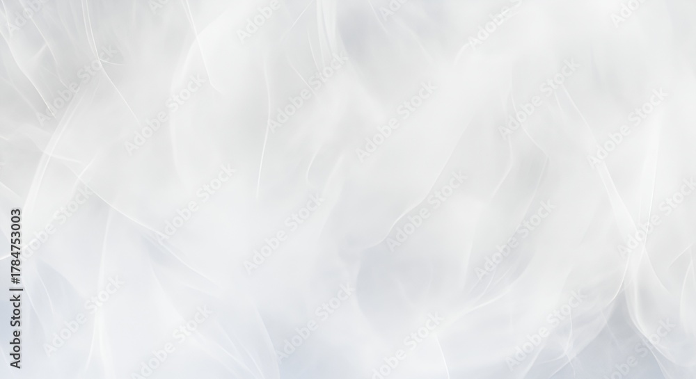 Fototapeta premium Abstract White Silk Fabric Background with Soft, Subtle Curves and Light Refractions