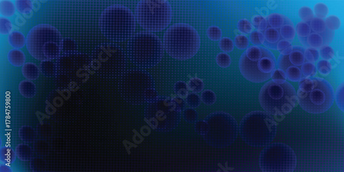 Stacks of circles and dots. Geometric circles and dots. Minimalist shapes. Abstract graphic molecular elements.