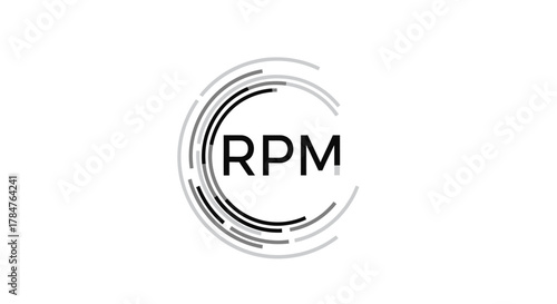 3d render of a waved service label on retro background