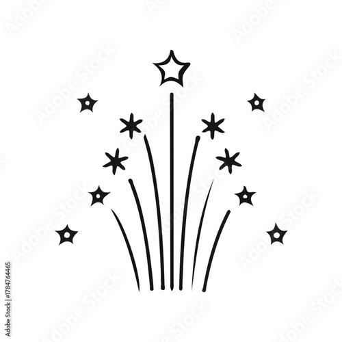 Sparkling Celebrations A Fireworks Bundle for Festive Designs icons Illustration