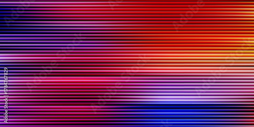 Pearlescent ribbed white glass texture. Blue purple frosted acrylic bath wall. Ribbed fluted door window closeup. 3d transparent ribbed glass background with refraction effect. Reeded glass with black