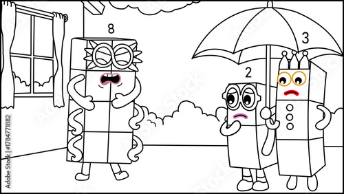 man and woman in the rain