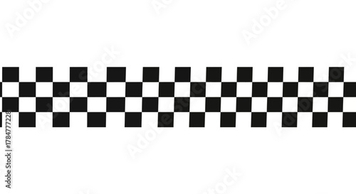 Close-up of a black and white checkered pattern with a shallow depth of field