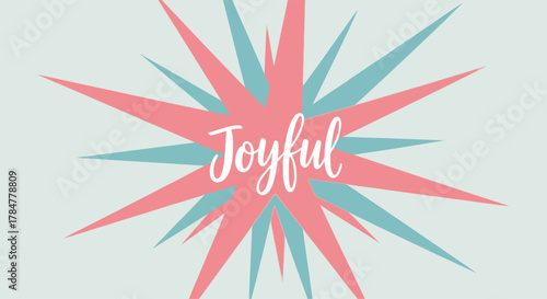 Joyful burst of color and positivity radiating happiness and cheerfulness.