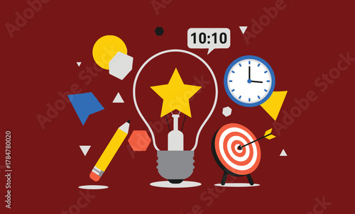 Achieving goals with a bright creative idea for project planning in a dynamic organization