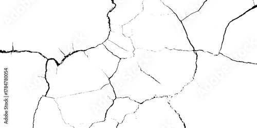 black and white vintage of cracked concrete scribble effect, old wall background. concrete and marble surface, broken wall, distressed paint crack texture,  Broken ground, wall, glass pattern effect.