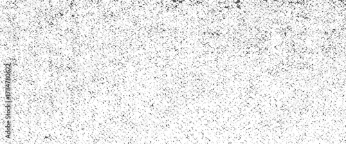 Abstract grunge black and white distressed texture background. Dirty or dust film grain speck grit grunge overlay on white background grain noise particle. Screen background. Vector.	
