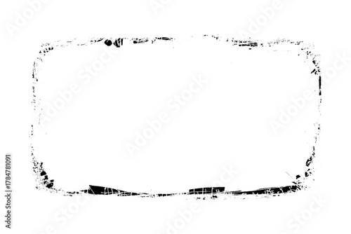 Frames in grunge style. Abstract rectangles with space for text. monochrome texture, worn pattern, surface is covered with scratches. Dust particle and dust grain texture