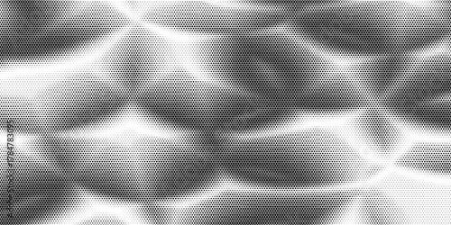 color halftone gradient texture. Vanishing cartoon polka dot background. Repeating dotted gradation pattern. Fading comic pop art overlay backdrop. Raster halfton patern effect wallpaper. Vector