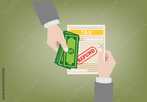 Tax refund illustration
