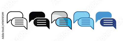 Comment Bubble  Icon Element For Design