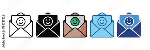 Feedback Envelope  Icon Element For Design