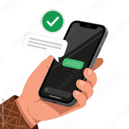 Successful Message Delivered Notification Icon