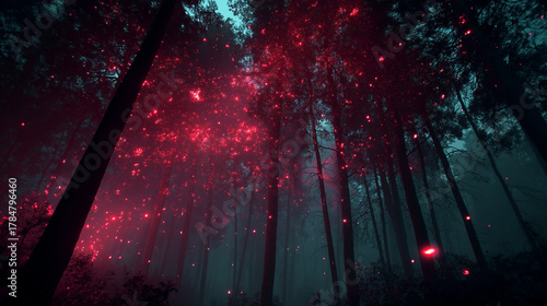 Supernatural Woodland Atmosphere with Eerie Lighting