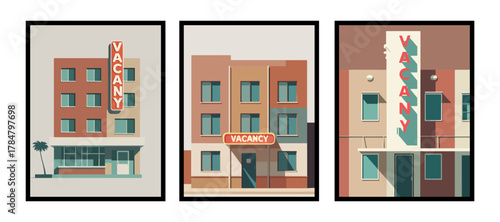 Subtle reflection across a tiled liminal corridor