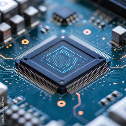 Wallpaper Mural Glowing Fiber Optic Cables With Bright Light Points Torontodigital.ca