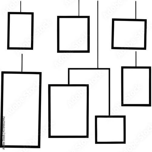 Hanging square and rectangular frames