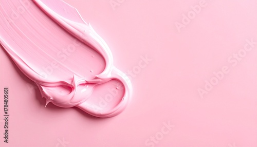 Pink Cream Texture Smooth Background for Beauty Cosmetics Skincare and Aesthetic Uses in High Resolution.