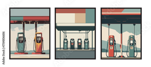 Long corridor fading into shadow and fluorescent haze