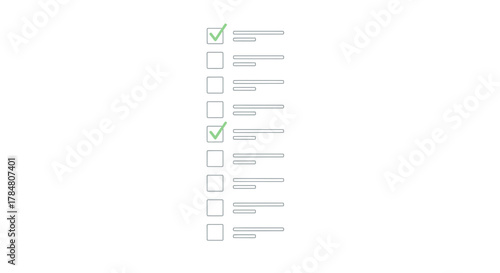 Streamlined checklist for your business process, ensuring all tasks are completed efficiently and accurately, perfect for project management and organization