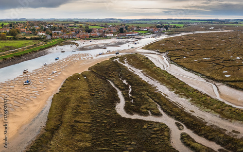 Channels and creeks leading to Burnham Overy Staithe