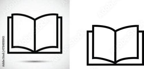 black color book vector 