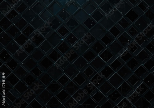 Complex digital illustration showing perfectly repeating geometric shapes creating an immersive background texture for technology projects ,perfect ,futuristic ,cyber